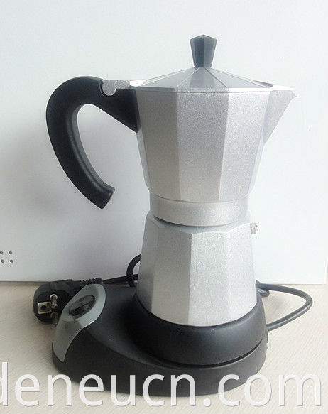 All aluminium coffee maker electric ten horns colors 6cups coffee machine JK41401(221)
